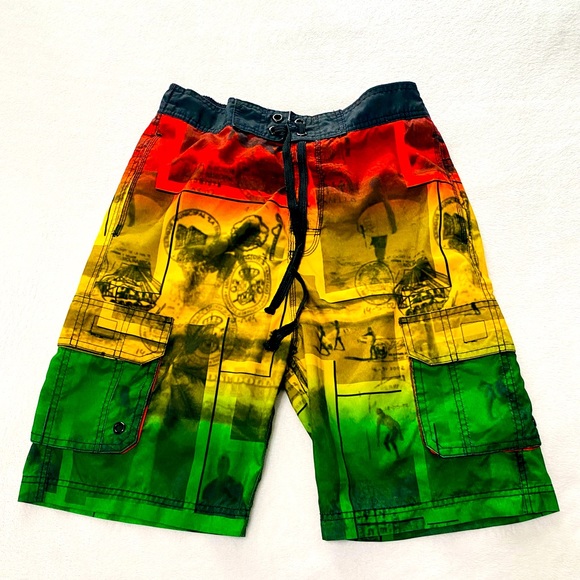 Colorful Swim Shorts by US Apparel - Picture 1 of 5